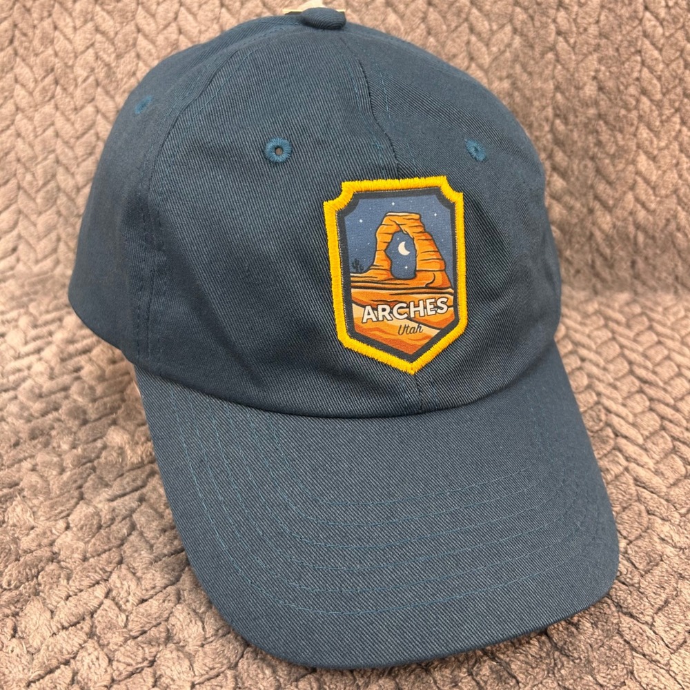 Arches Utah Patch Unisex Blue‎ National Park Baseball Hat Adjustable OSFM